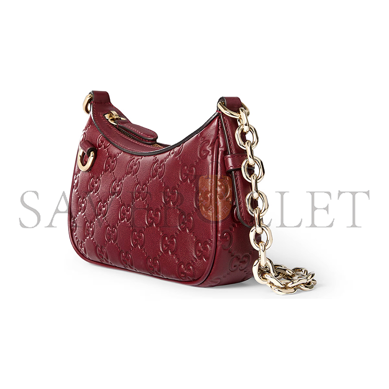 GUCCI GG EMBLEM MINI SHOULDER BAG 847091 (19*12*4cm) GUCCI GG EMBLEM MINI SHOULDER BAG 847091 (19*12*4cm)